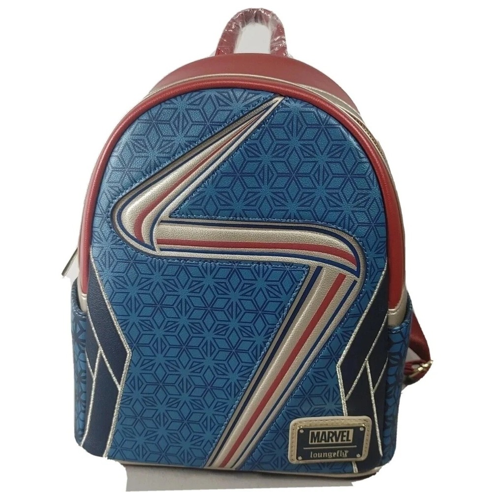 Disney Official Ms. Marvel Loungefly Mini Backpack for Kids 10.5"